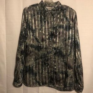 Alfred Dunner sheer blouse size 14
